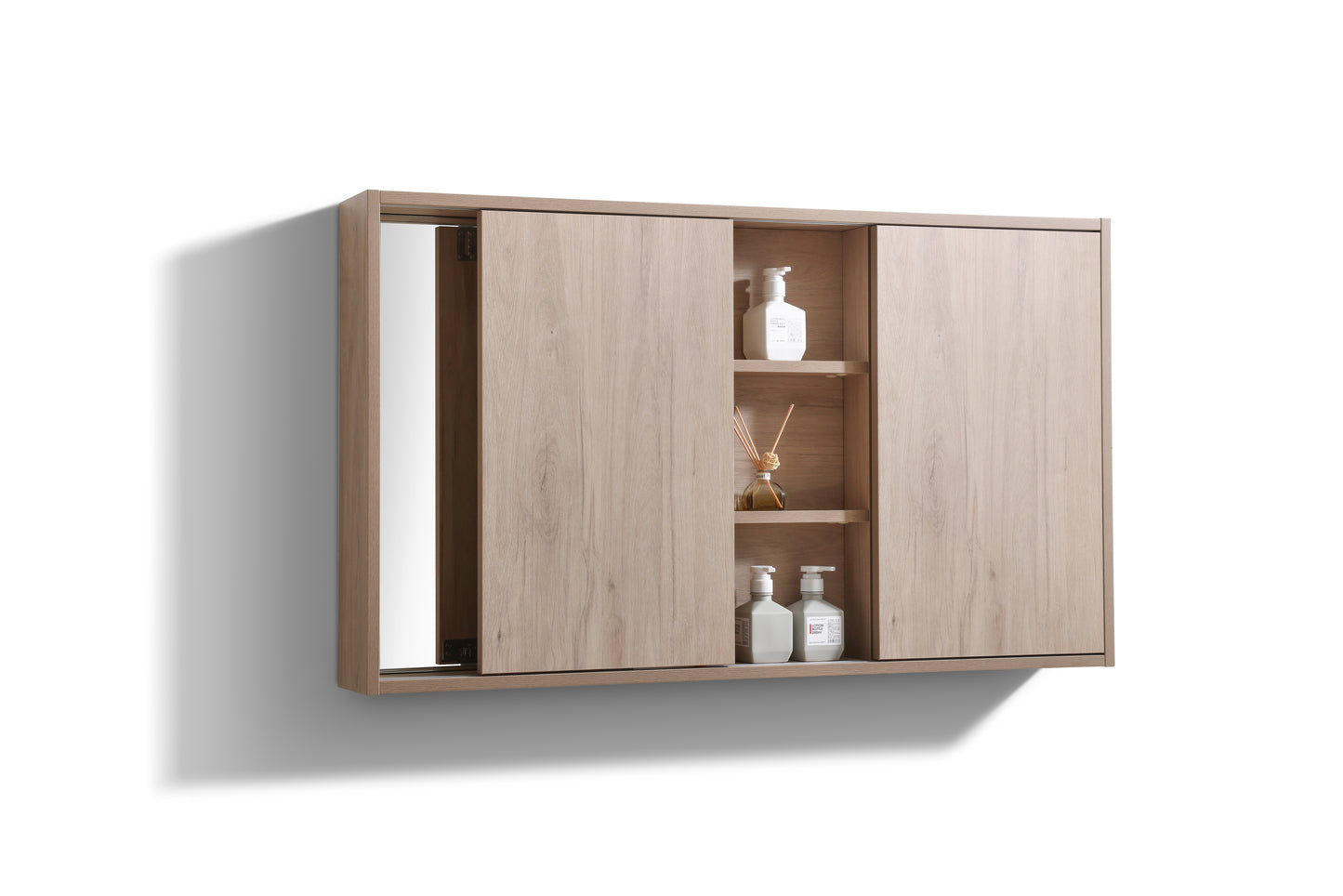 Evos Boutiques 48 oak and grey countertop mirror