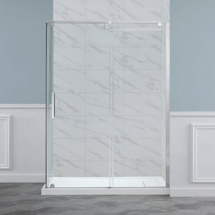 Evos Boutiques 60 in chrome with side plus base 60 x 32 in