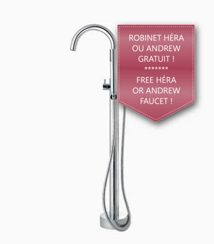 Evos Boutiques acryclic Bain autoportanttub silver