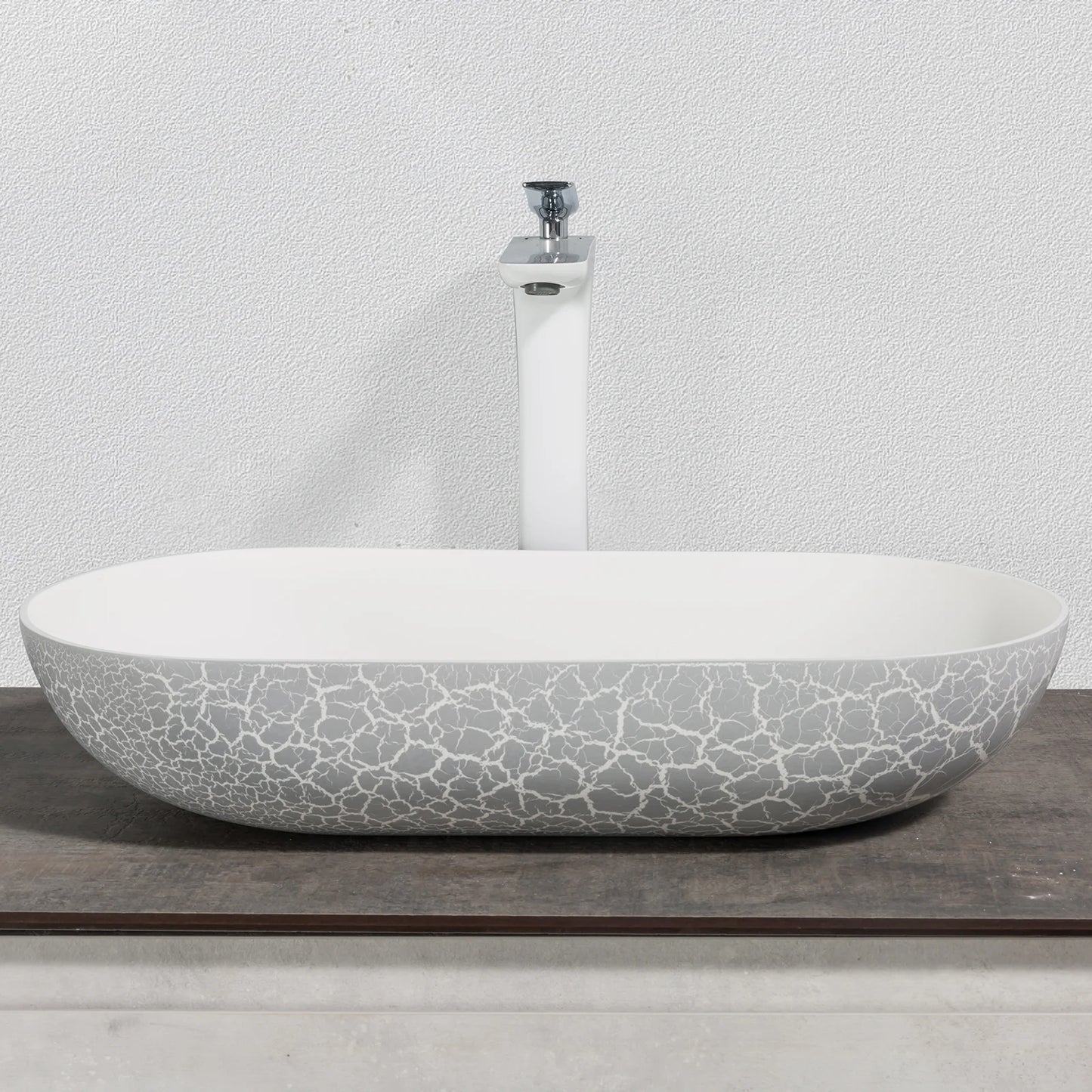 Evos Boutiques mineral cast countertop washbasin front view
