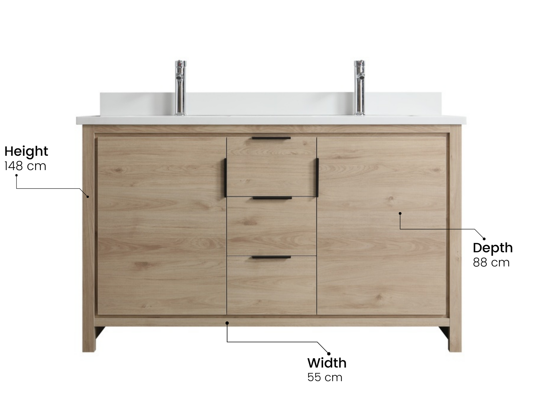 Evos Brand Vanity Seto 60" Detailed Picture