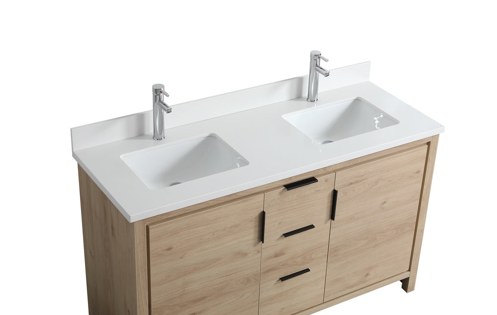 Evos Brand Vanity Seto 60" Double Vanity Top View