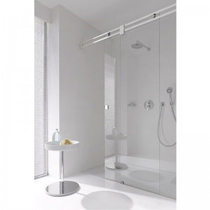 Sali Porte de douche  48 pouces Chrome
