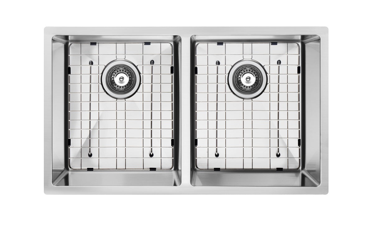 Évier de cuisine double en acier inoxydable 33 po (50/50)