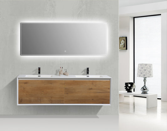 Flores 75" - Matte Blanc + F.Chêne