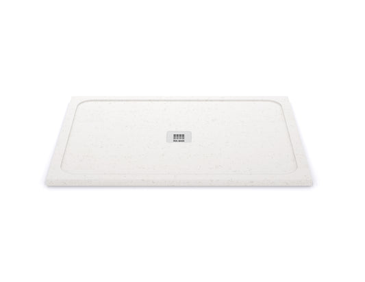 Rocbase Centro shower base - Whistler (White quartz with veining)