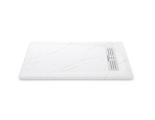 Base de douche en quartz blanc Evos Boutiques