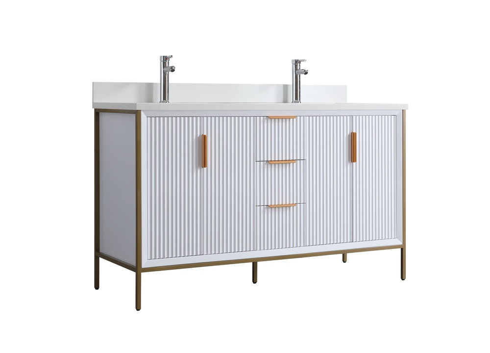 evos brand eva vanité double blanc vue coté