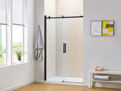 Evos Boutiques 48 in black finish glass door door open