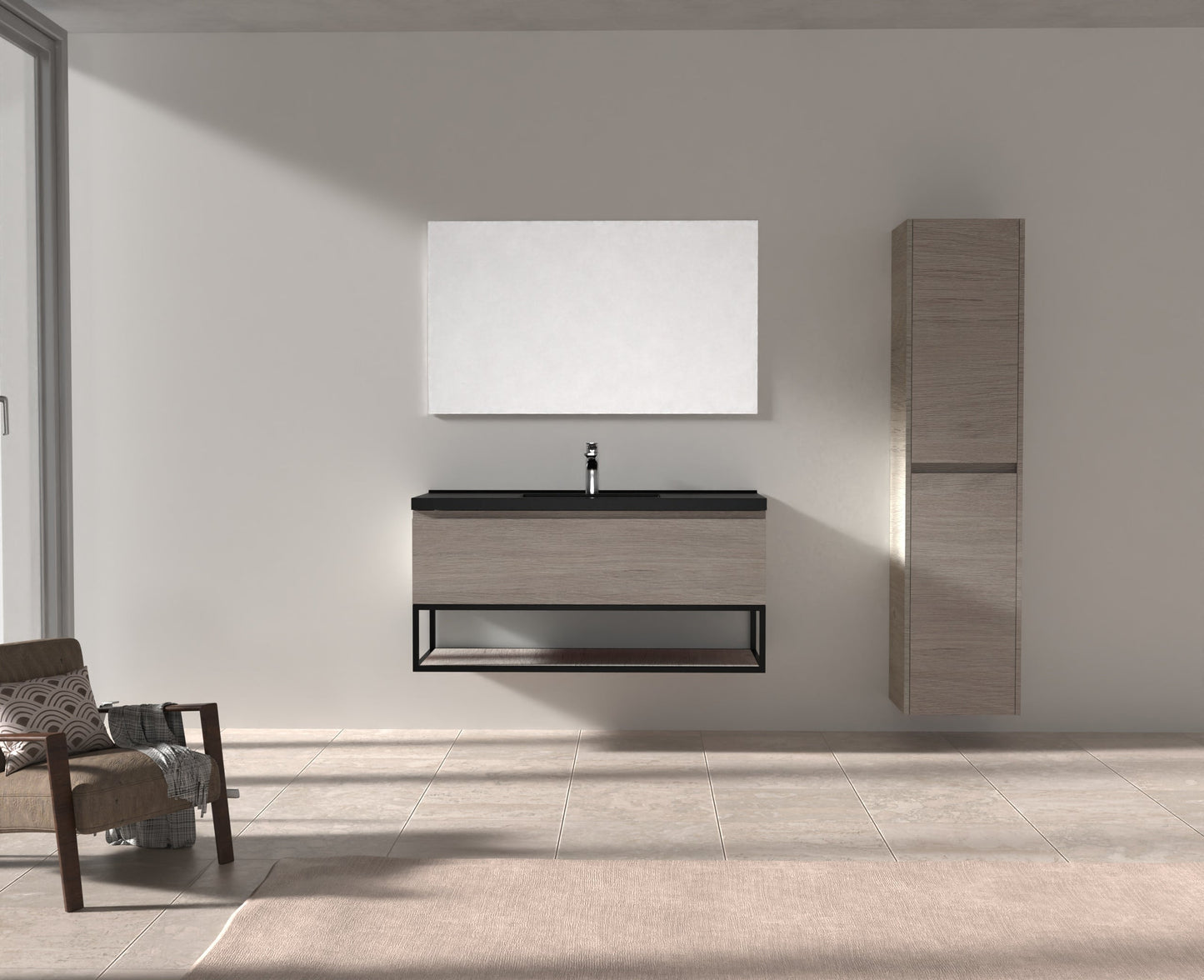 Evos Boutiques 48 in oak vanity oak