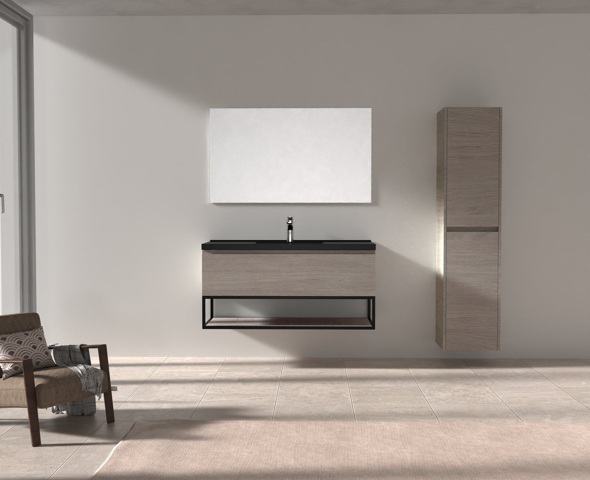 Evos Boutiques 48 in oak vanity oak