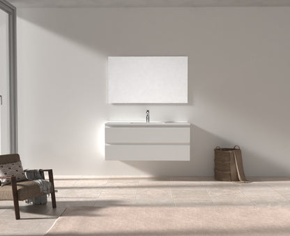 Evos Boutiques 48 in white colour vanity drawers open