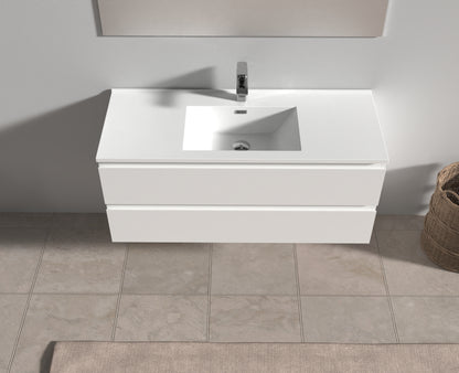 Evos Boutiques 48 in white colour vanity looking down