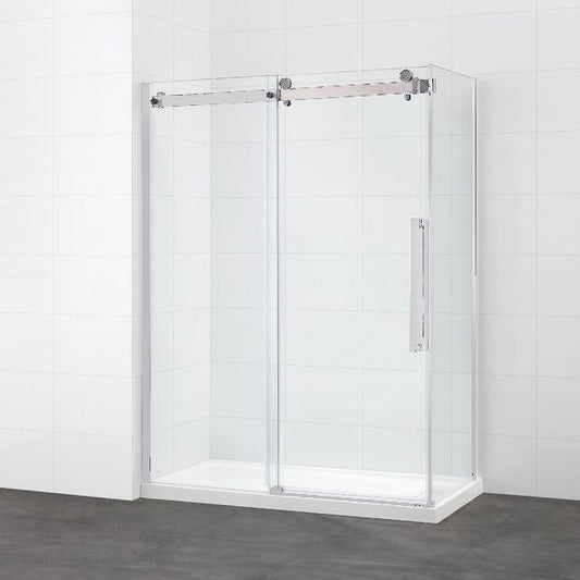 Evos Boutiques 60 x 84  in chrome Sliding Shower Door duplicate