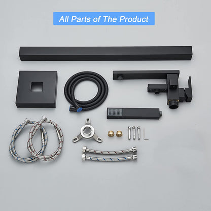 Evos  Boutiques  Black  33  in  freestanding  faucet  parts