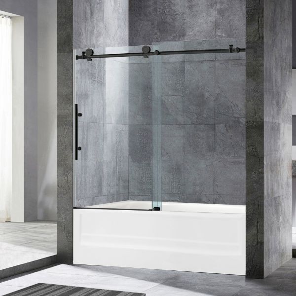 Evos Boutiques black shower sliding door