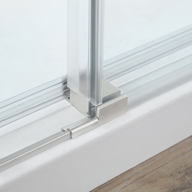 Evos Boutiques chrome 60 x 32 in front panel, side panel and base zoom in
