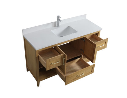 Evos Brand Vanité Sogno 60" tiroirs ouvert