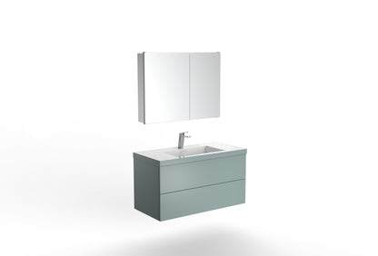 Evos  Boutiques 40 in green vanity no background