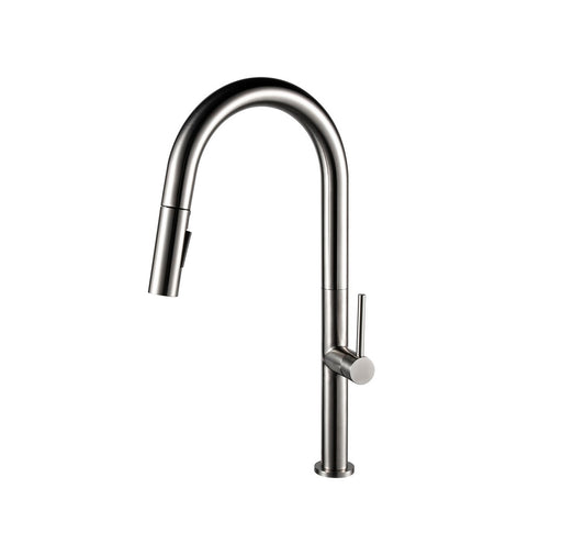 Robinet de cuisine nickel avec tirette