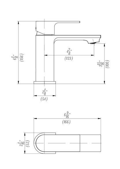 Robinet de salle de bains avec tirette simple Or/chrome
