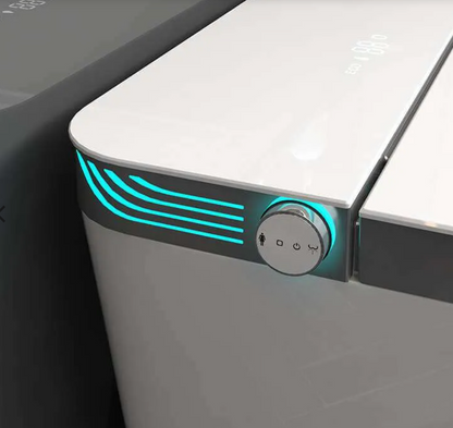 Toilettes intelligentes allongées Leton avec télécommande Ouverture automatique blanc