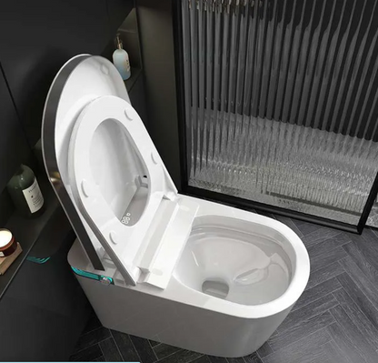 Toilettes intelligentes allongées Leton avec télécommande Ouverture automatique 