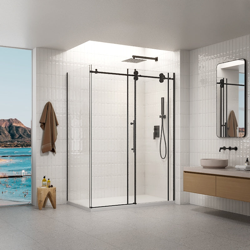 La Quintessence Panneau de douche latéral noir